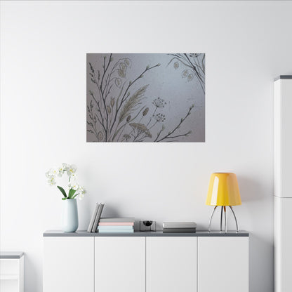 Spring Dried Flowers Japanese Pattern Canvas Art | Cozy Decor