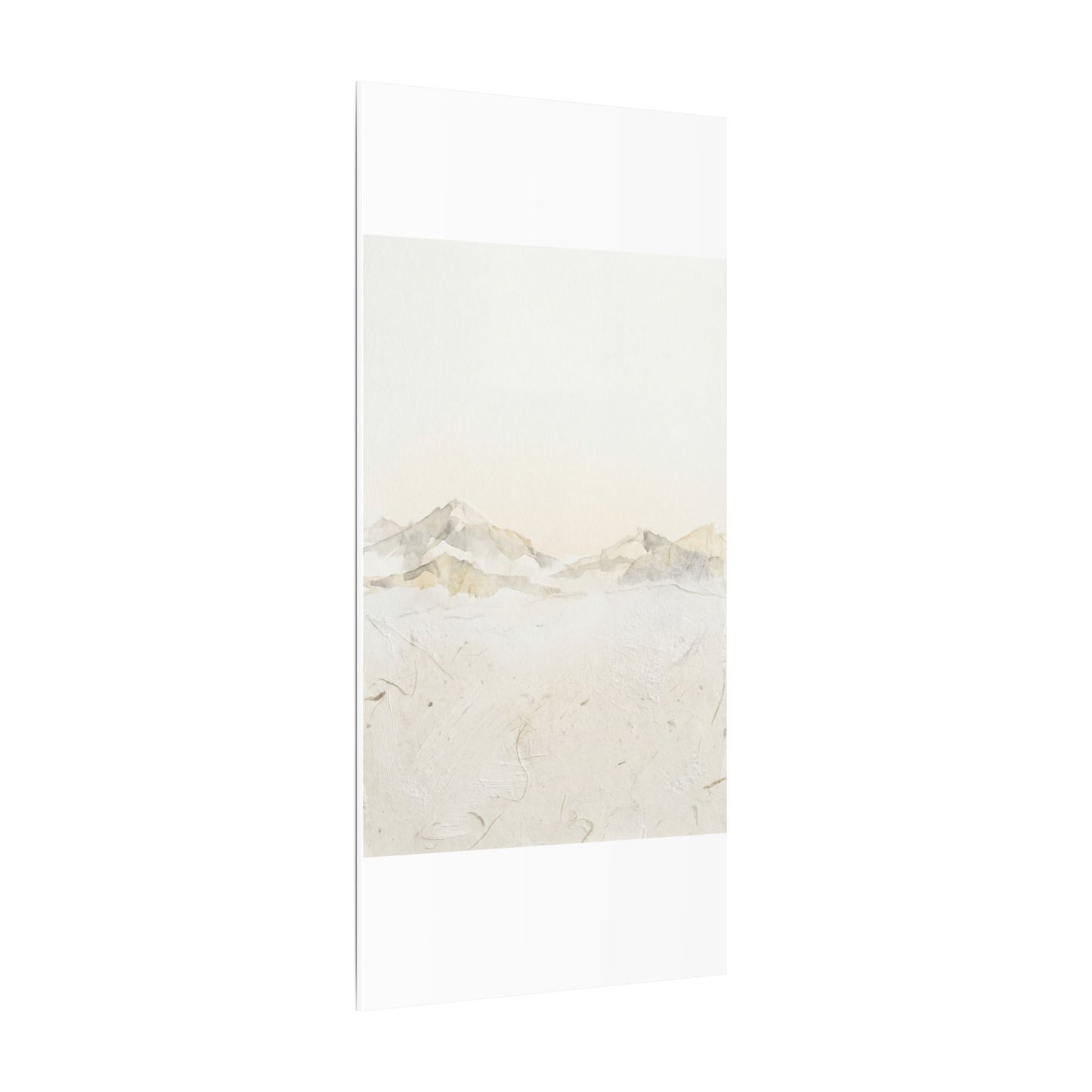 Mountain Mist Winter Canvas Art | Japandi Warm Design