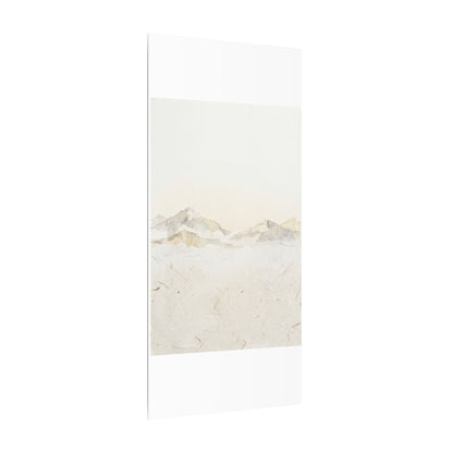 Mountain Mist Winter Canvas Art | Japandi Warm Design