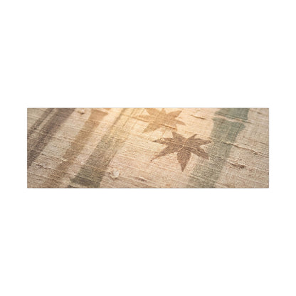 Autumn Bamboo Grove Japanese Pattern Canvas Art | Neutral Decor