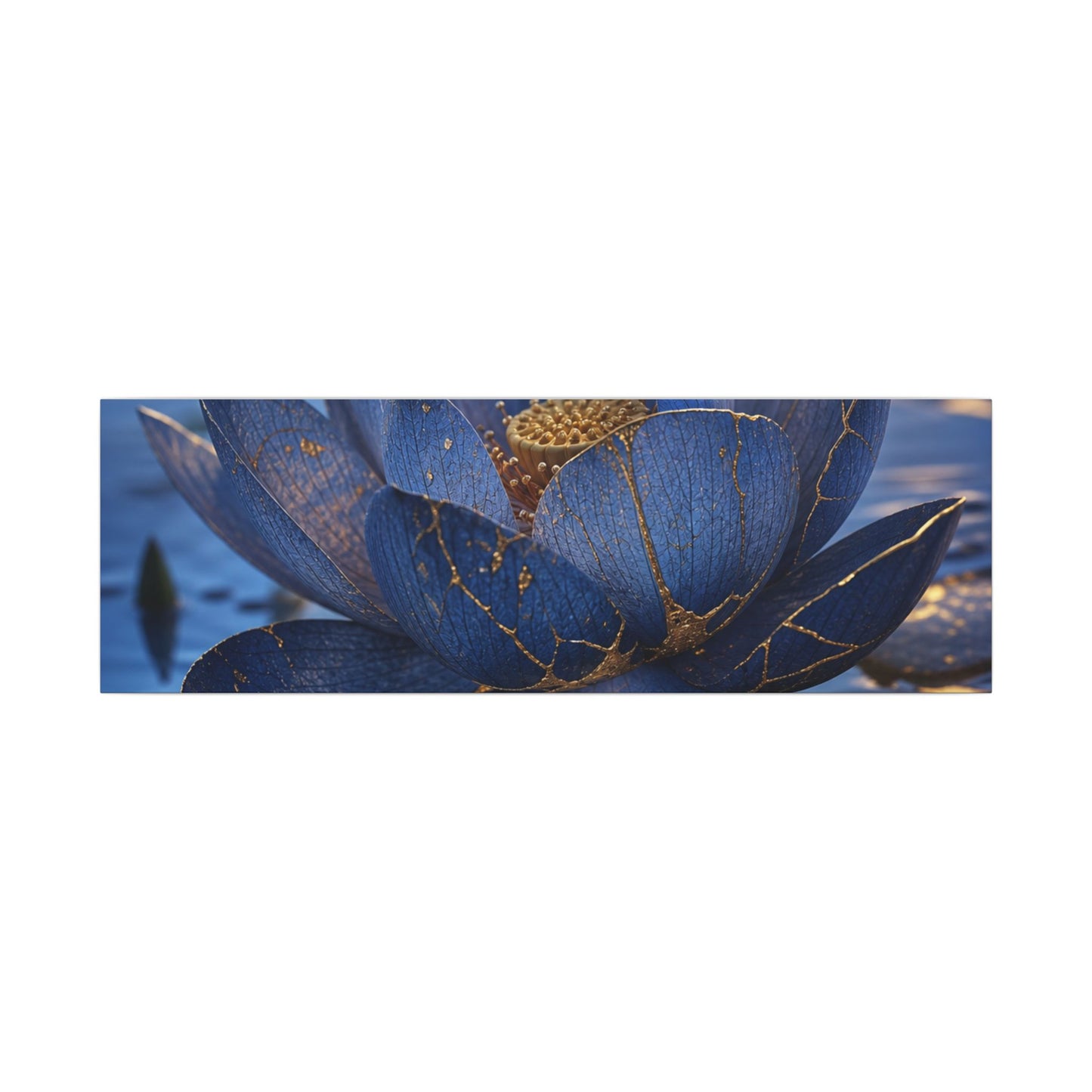 Kintsugi Lotus Flower in Dawn | Broken Beauty Canvas Art