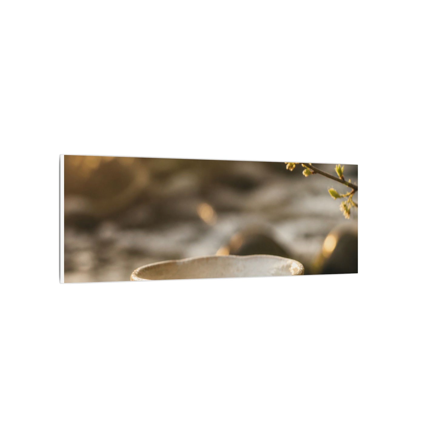 Neutral Ceramic Bowl Canvas Art - Japanese Pattern Japandi