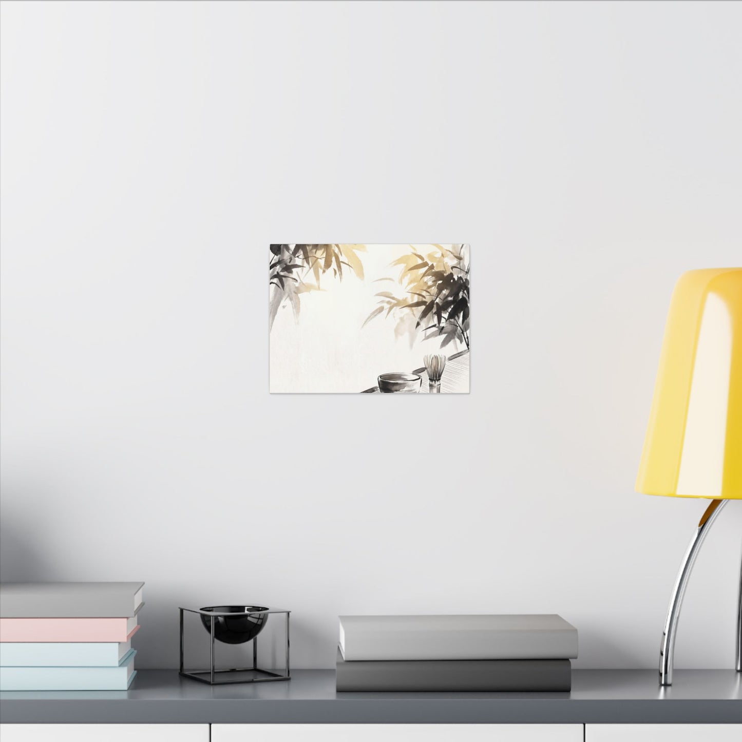 Tea Ceremony Sumi E Canvas Art | Serene Zen Art