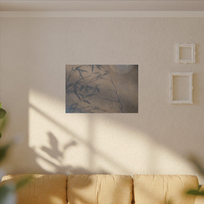 Shadow Play Canvas Art | Winter Japandi Japanese Pattern Art