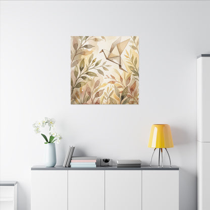 Fukinsei Paper Fold Canvas Art - Japandi Watercolor