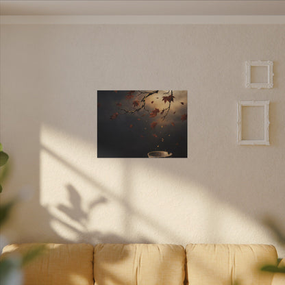 Moonlit Garden Gold Repair Canvas Art | Beautiful Kintsugi Art
