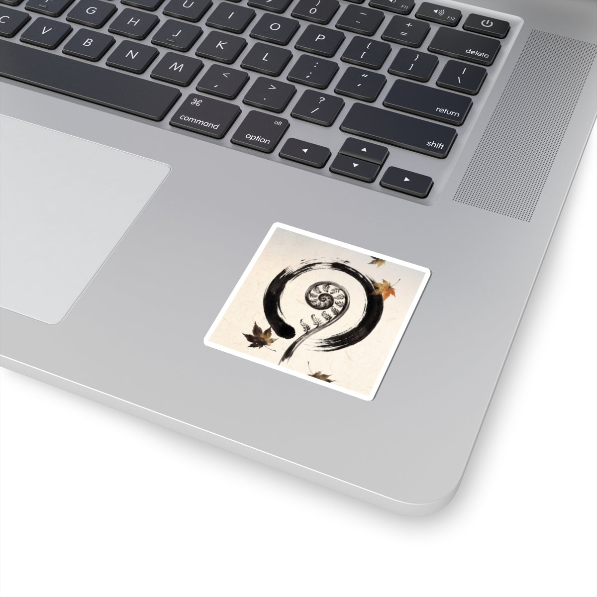 Fern Unfurling Autumn Sticker | Zen Serene Design