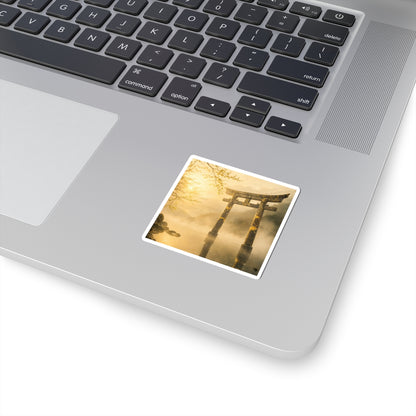 Torii Gate Broken Beauty Sticker | Resilient Kintsugi Art