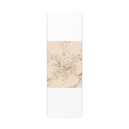 Warm Shadow Play Canvas Art - Minimal Line Japandi