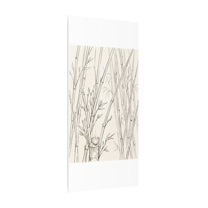 Candlelight Bamboo Grove Canvas Art - Japandi Fukinsei