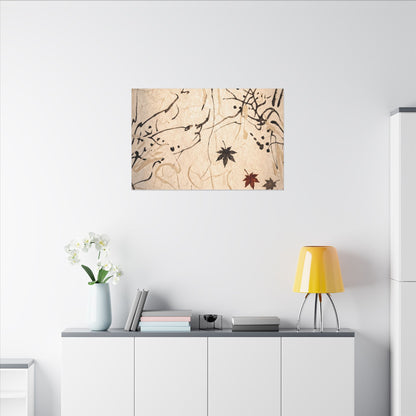 Golden Hour Shoji Screen Canvas Art - Japandi Fukinsei