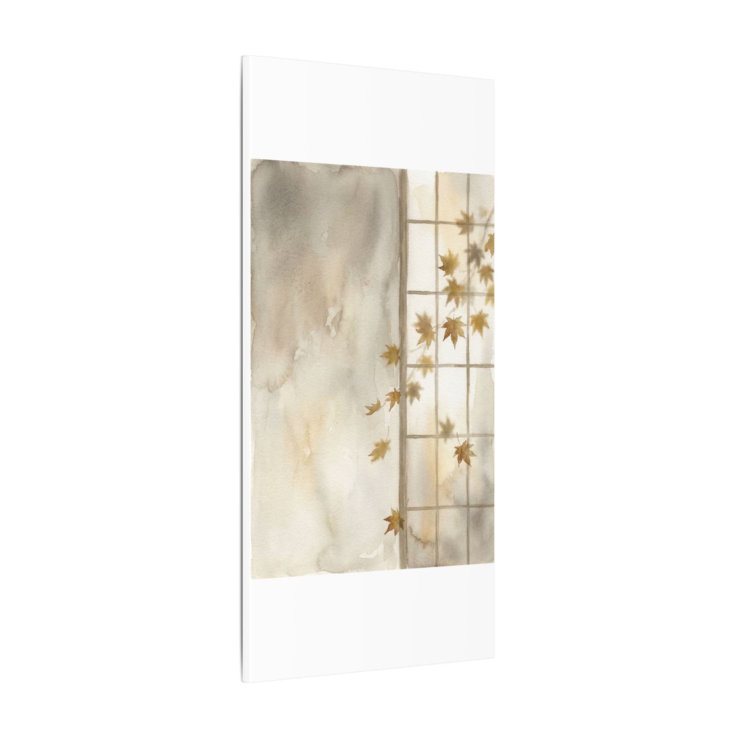 Warm Shoji Screen Canvas Art - Watercolor Japandi