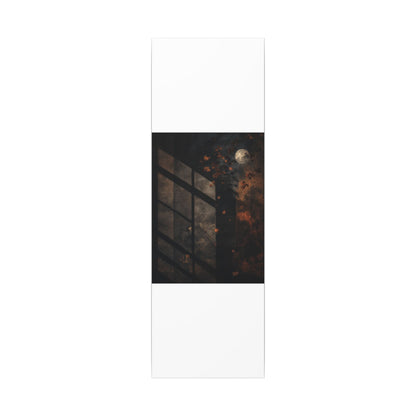 Sophisticated Shadow Play Canvas Art - Dark Texture Dark Japandi