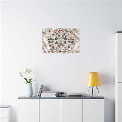 Elegant Silk Drape Canvas Art - Japanese Pattern Japandi