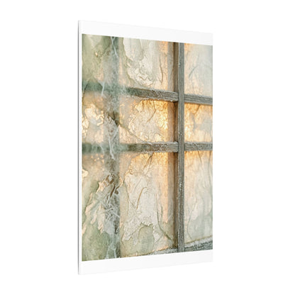 Winter Shoji Screen Watercolor Canvas Art | Elegant Decor