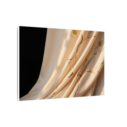 Golden Hour Silk Drape Canvas Art - Kintsugi Fukinsei