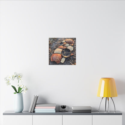 Winter Broken Pottery Gold Vein Canvas Art | Beautiful Decor