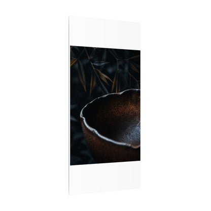Luxurious Ceramic Bowl Canvas Art - Shadow Zen Dark Japandi