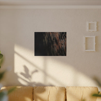 Rust Patina Shadow Zen Canvas Art | Luxurious Dark Japandi Art
