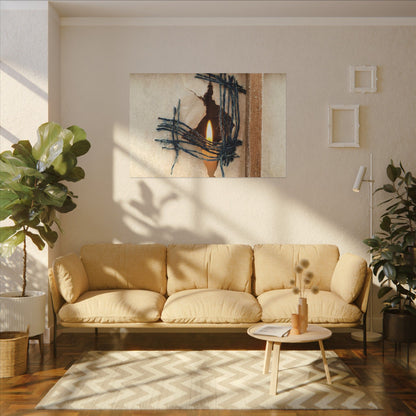 Winter Shoji Screen Broken Beauty Canvas Art | Resilient Decor