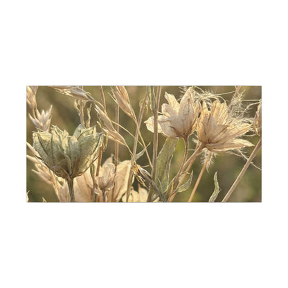 Summer Dried Flowers Minimal Line Canvas Art | Cozy Decor