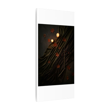 Autumn Silk Drape Moody Minimal Canvas Art | Moody Decor