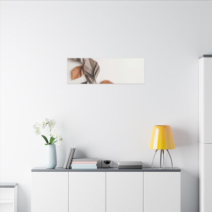 Paper Fold Autumn Canvas Art | Japandi Earthy Design