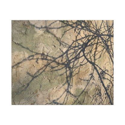 Japandi Shadow Play in Golden Hour | Texture Canvas Art