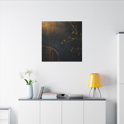 Spring Rust Patina Dark Texture Canvas Art | Moody Decor