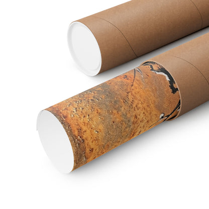 Datsuzoku Rust Patina Wall Art Print - Zen Sumi E