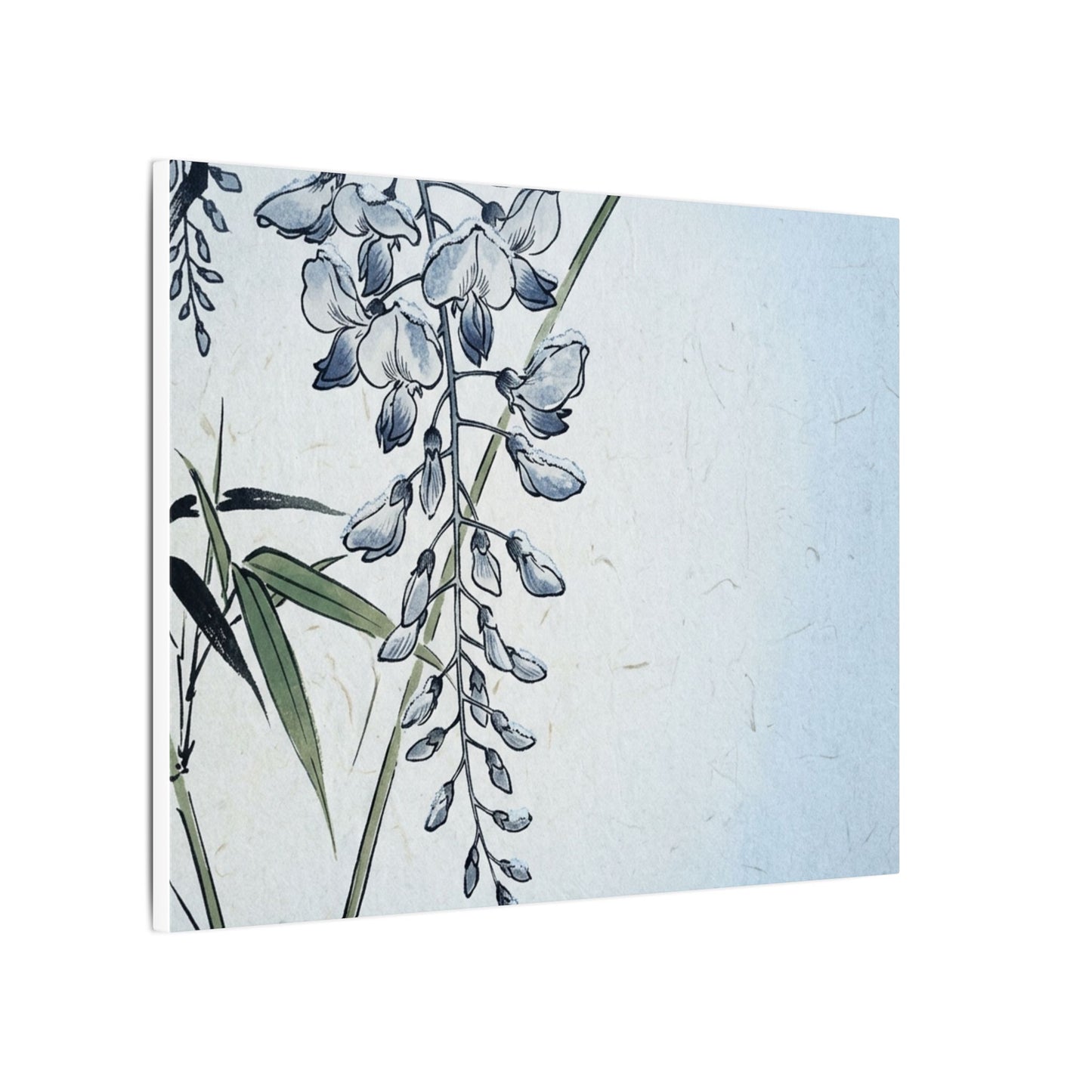 Zen Wisteria in Moonlight | Ukiyo E Inspired Canvas Art