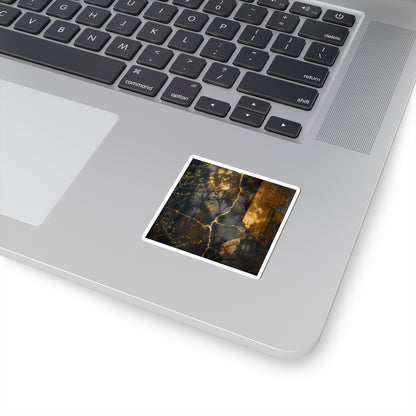 Rust Patina Spring Sticker | Kintsugi Beautiful Design