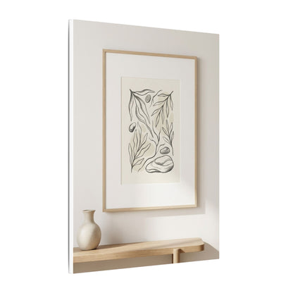 Japandi Charcoal Canvas Art