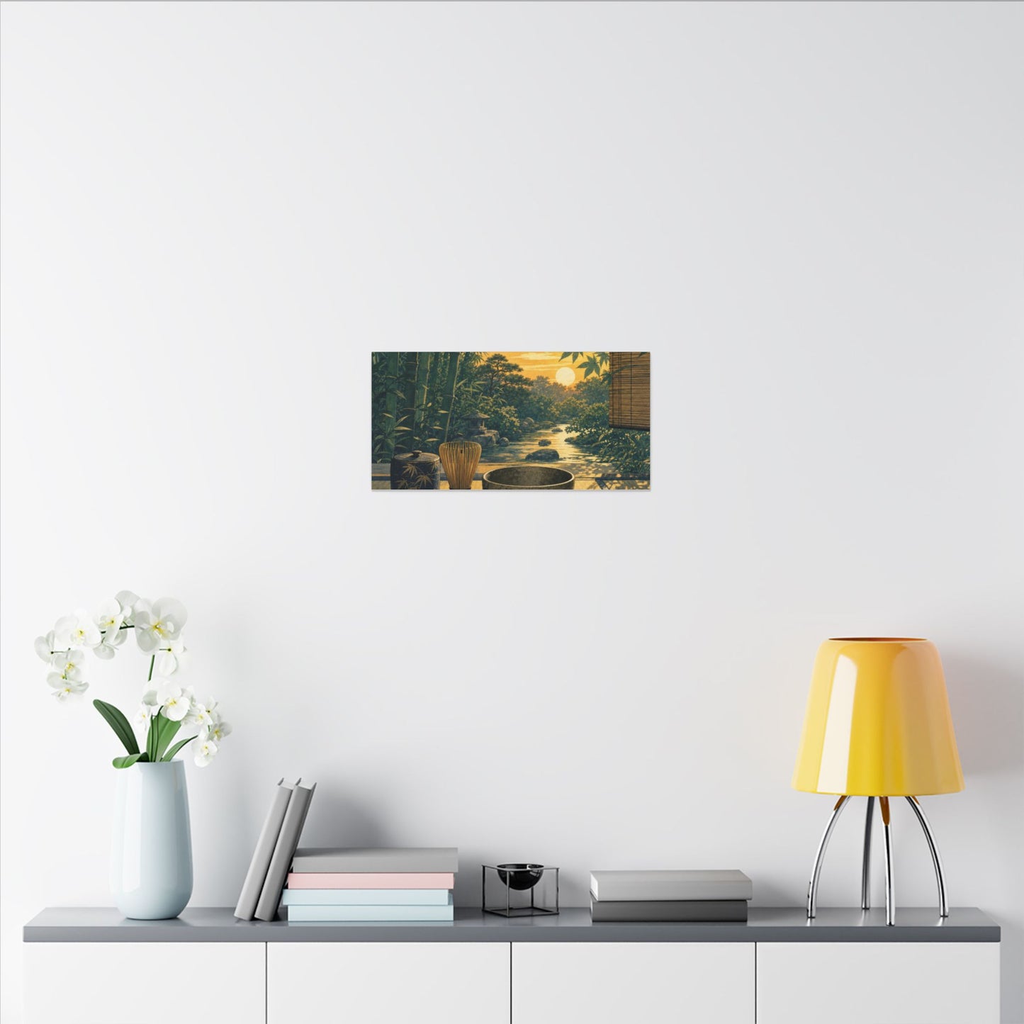 Ma Tea Ceremony Canvas Art - Zen Ukiyo E Inspired