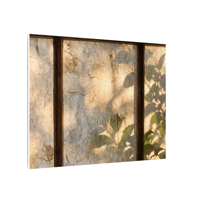 Golden Hour Shoji Screen Canvas Art - Japandi Mono No Aware