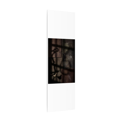 Dark Japandi Shadow Play in Candlelight | Dark Texture Canvas Art
