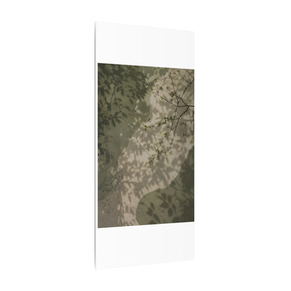 Neutral Shadow Play Canvas Art - Japanese Pattern Japandi