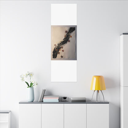 Dawn Ink Brushstroke Canvas Art - Kintsugi Ma