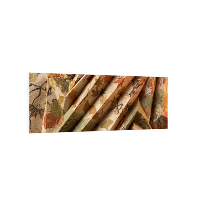 Paper Fold Autumn Canvas Art | Japandi Earthy Design