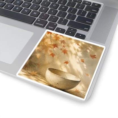Neutral Ceramic Bowl Sticker - Watercolor Japandi