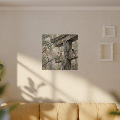 Torii Gate Spring Canvas Art | Japandi Neutral Design