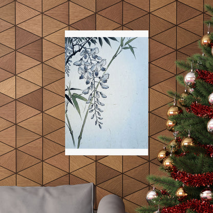 Wisteria Winter Wall Art Print | Zen Calm Design
