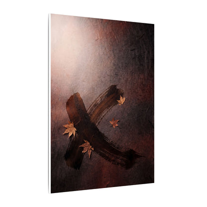 Moody Ink Brushstroke Canvas Art - Moody Minimal Dark Japandi