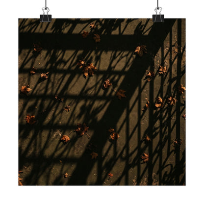 Kanso Shadow Play Wall Art Print - Dark Japandi Moody Minimal Art Print
