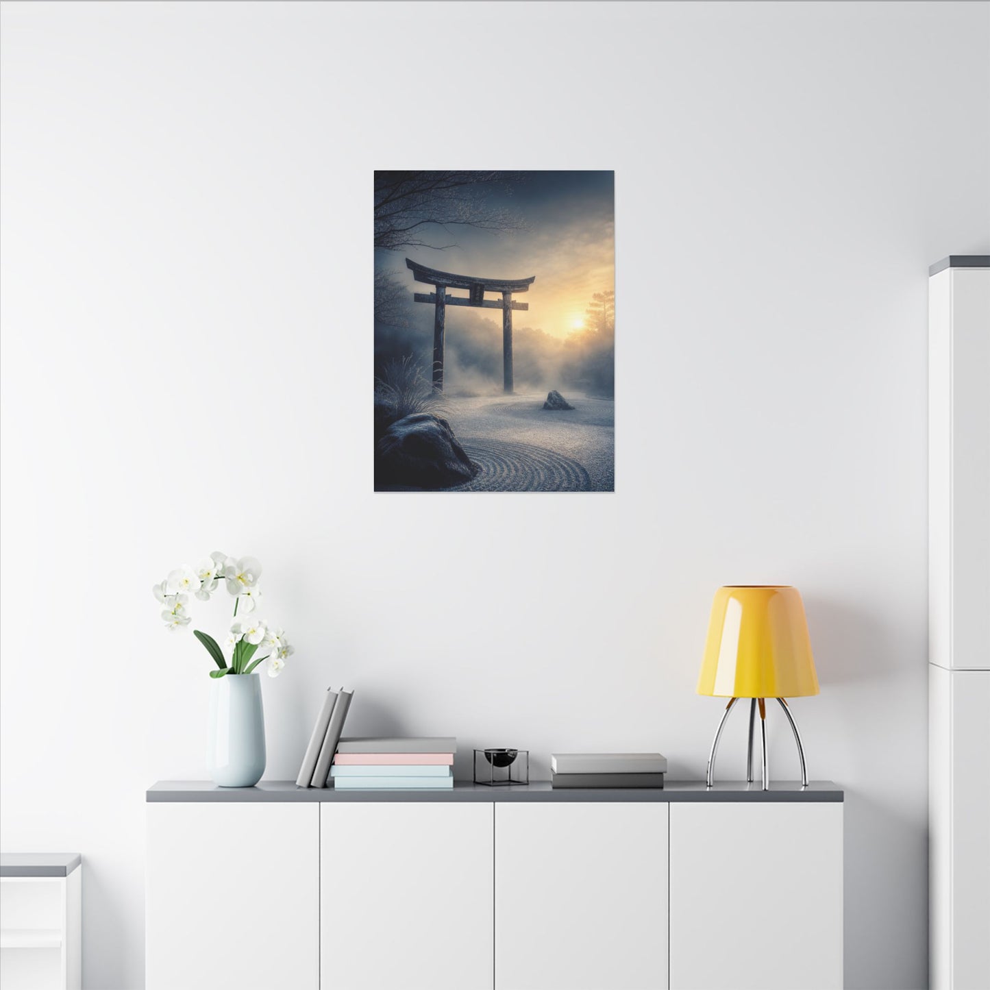 Zen Torii Gate in Golden Hour | Karesansui Canvas Art