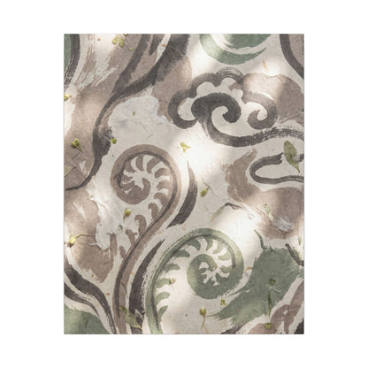 Dappled Ink Brushstroke Canvas Art - Japandi Ma