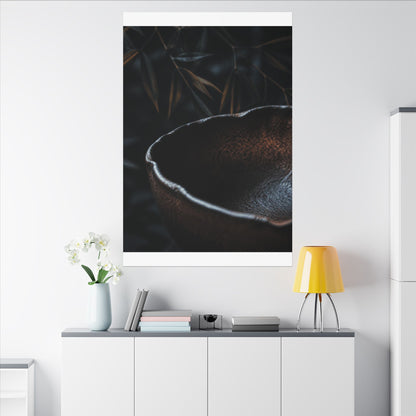 Luxurious Ceramic Bowl Canvas Art - Shadow Zen Dark Japandi