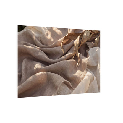 Silk Drape Summer Canvas Art | Japandi Neutral Design