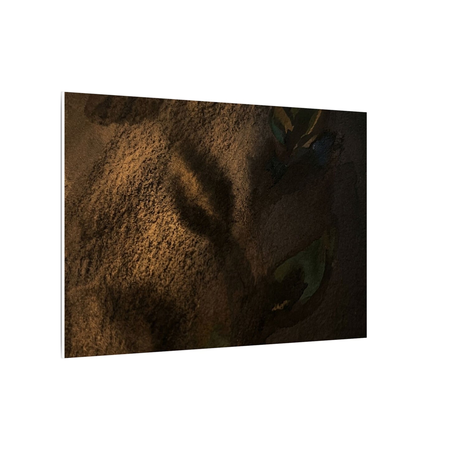 Candlelight Shadow Play Canvas Art - Dark Japandi Ma