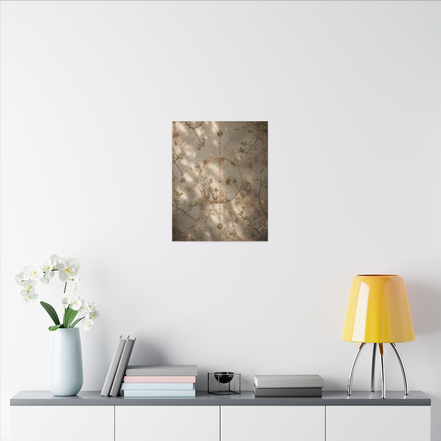 Japandi Rust Patina in Dappled | Japanese Pattern Canvas Art